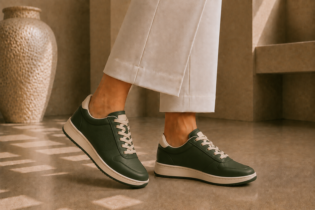 Women's Minimalist Lace-Up Sneakers