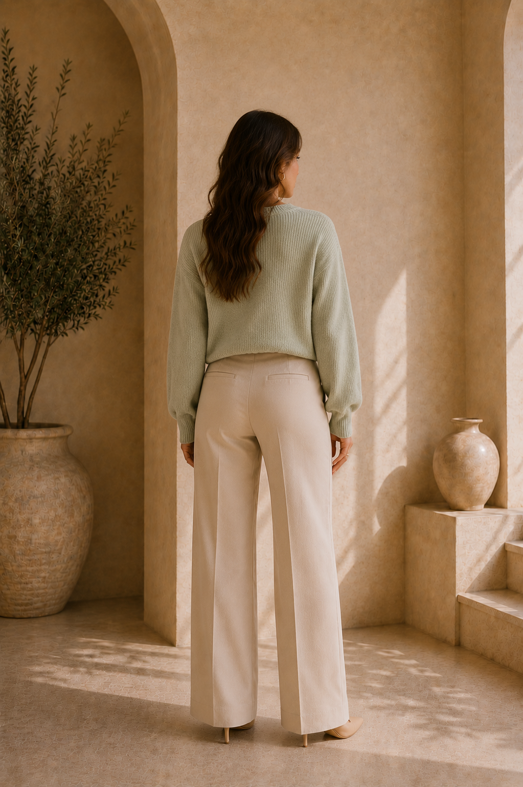 Women's Crewneck Long Sleeve Sweater