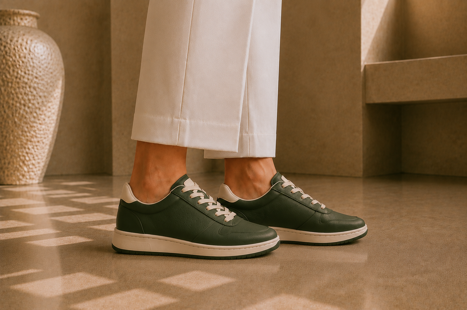 Women's Minimalist Lace-Up Sneakers